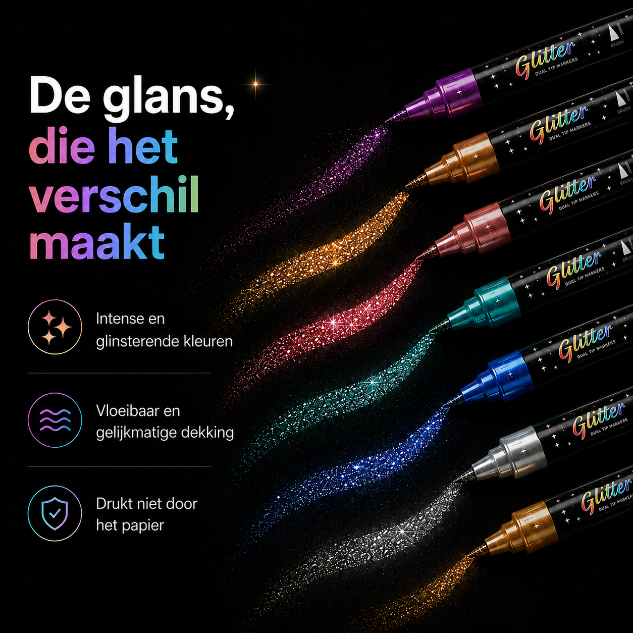 Aliria Glitterstiften set