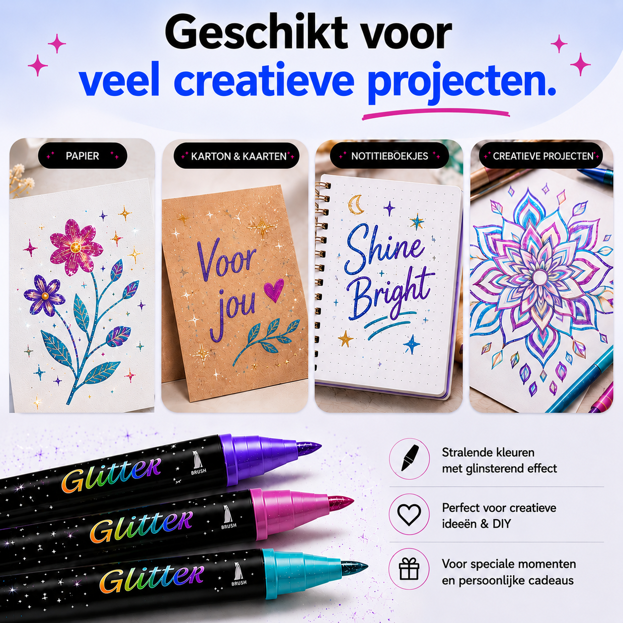 Aliria Glitterstiften set