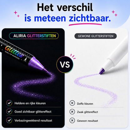 Aliria Glitterstiften set